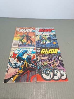 GI Joe Comics Magazine Lot Marvel #3 #6 #12 #13 Vintage 1987 - VG to VG+